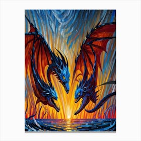 Dragons Of Fire 3 Canvas Print