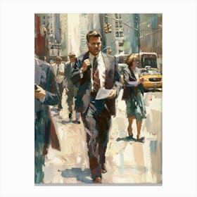 Businessmen In New York City Canvas Print