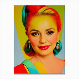 Adriana Barraza Colourful Pop Movies Art Movies Canvas Print