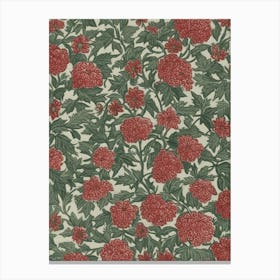 Red Carnations Canvas Print