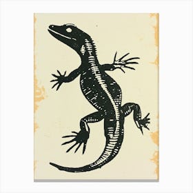Grand Cayman Gecko Bold Block 2 Canvas Print