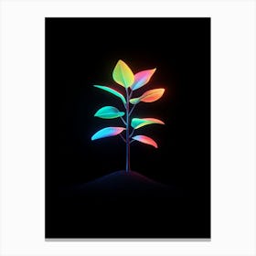 Tree In The Dark Canvas Print