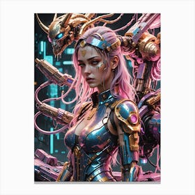 Cyberpunk Girl 4 Canvas Print