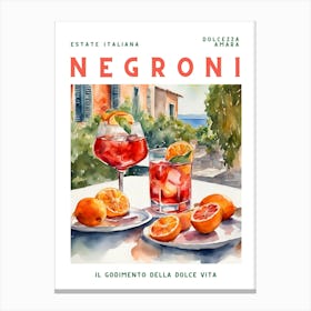 Negroni Canvas Print