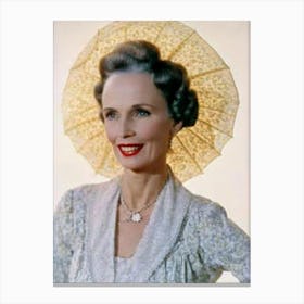 Jessica Tandy Retro Collage Movies Canvas Print