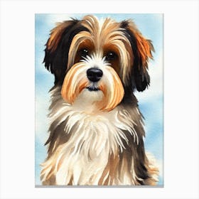 Havanese 2 Watercolour dog Canvas Print