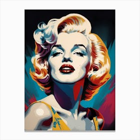 Marilyn Monroe Portrait Pop Art (9) Canvas Print