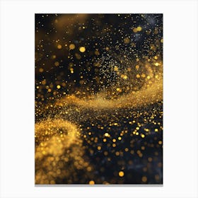Abstract Gold Dust Background Canvas Print