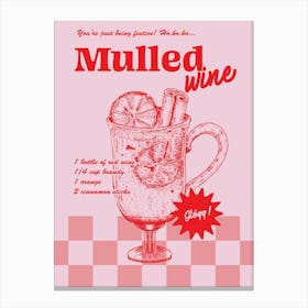 Checkered Mulled Wine Canvas Print