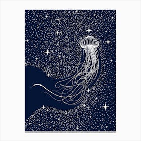 Starry Jellyfish Canvas Print