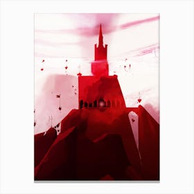 red castle Canvas Print