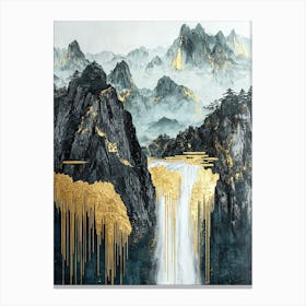 Everest Reflections Fluid Abstraction Canvas Print