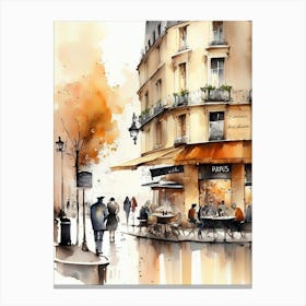 Paris Cafe 5 Canvas Print