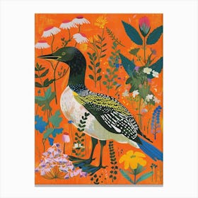 Spring Birds Loon 4 Canvas Print