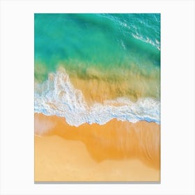 Aerial View Of The Beach 16 Canvas Print