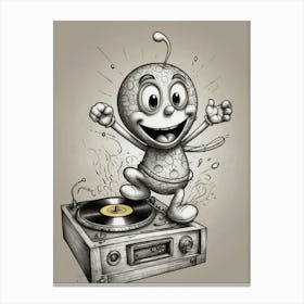 Dj Robot Canvas Print