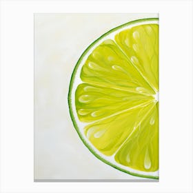 Lime Slice Canvas Print