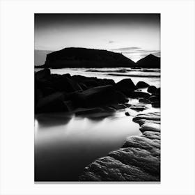 Black And White Seascape 40 Canvas Print