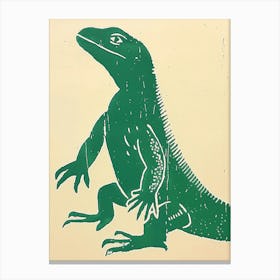 Jamaican Iguana Bold Block 2 Canvas Print