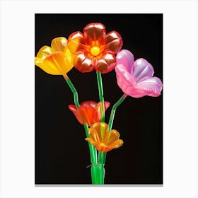 Bright Inflatable Flowers Buttercup 2 Canvas Print