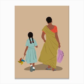 Mother And Daughter Canvas Print