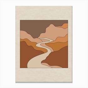 Rolling Mountain Road Canvas Print
