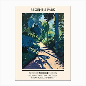 Regent S Park London Parks Garden 4 Canvas Print