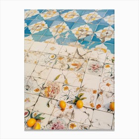 Tiles and Citrus Canvas Print