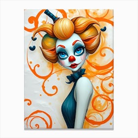 Clown Painting Canvas Print