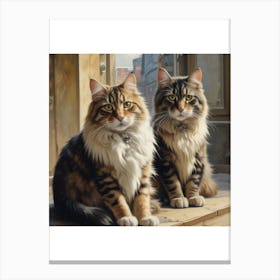 Two Cats Canvas Print