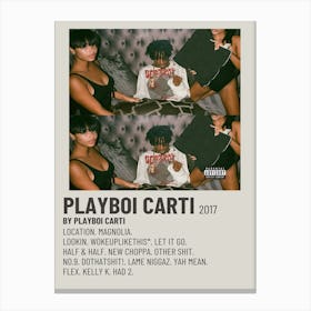 Playboi Carti Album Cover Canvas Art Poster For Bedroom Wall Decor 1 Canvas Print