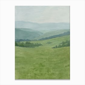 Landscape - Green Valley Canvas Print