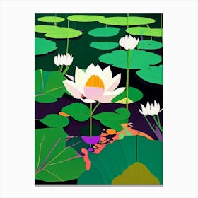 Lotus Flowers In Park Fauvism Matisse 1 Canvas Print