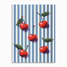 Summer Cherries Illustration 2 Canvas Print