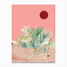 Lazy Afternoon Cheetah Canvas Print