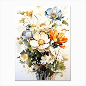 Untamed Grace Wildflower Beauty Canvas Print