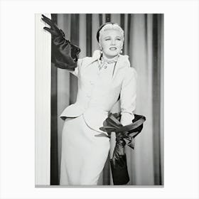 Portrait Of Ginger Rogers Canvas Print