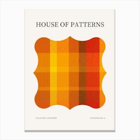 Checkered Pattern Poster 32 Canvas Print