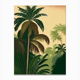 Goa India Palm Rousseau Inspired Tropical Destination Canvas Print