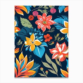 Seamless Floral Pattern Canvas Print