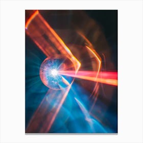 Laser Light Canvas Print