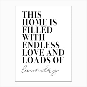 Laundry Room This Home Canvas Print