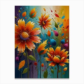 Flowers Painting Canvas Print