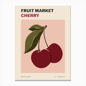 Fruit Market No. 3 Cherry Canvas Print