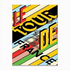 Isometric Tour De France Canvas Print