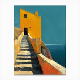 Yellow House Canvas Print