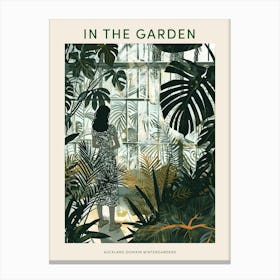 In The Garden Poster Auckland Domain Wintergardens New Zealand 3 Canvas Print