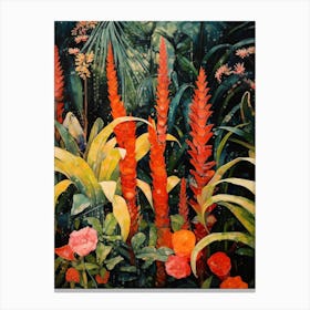 Tropical Plant Painting Snake Plant 1 Canvas Print
