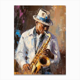 Saxophone Player 2 Canvas Print