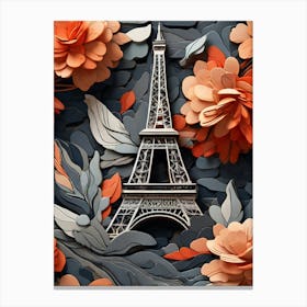 Paper Paris Canvas Print